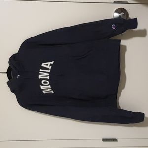MOMA Champion Reverse Weave Hoodie (Black)